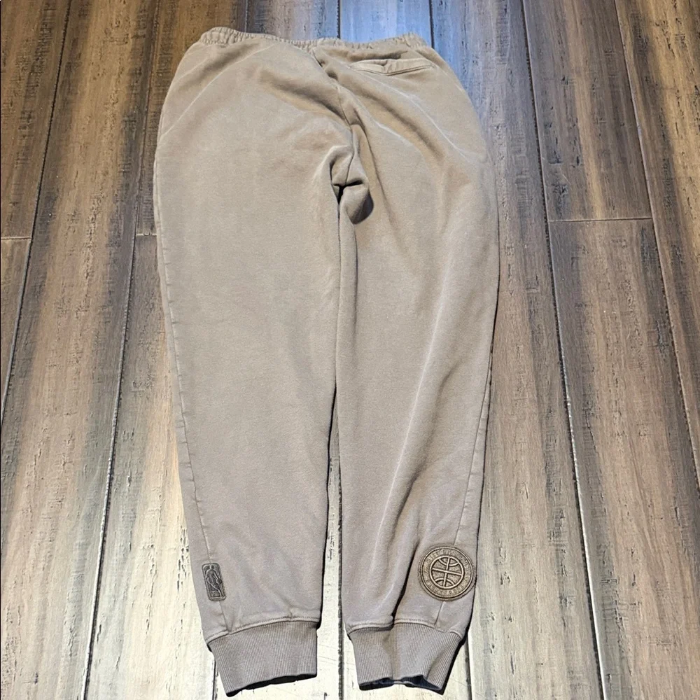Brown Denver Nuggets Jogger Sweatpants with Embroidered Logo
